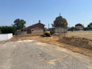 rerrassement d'un parking