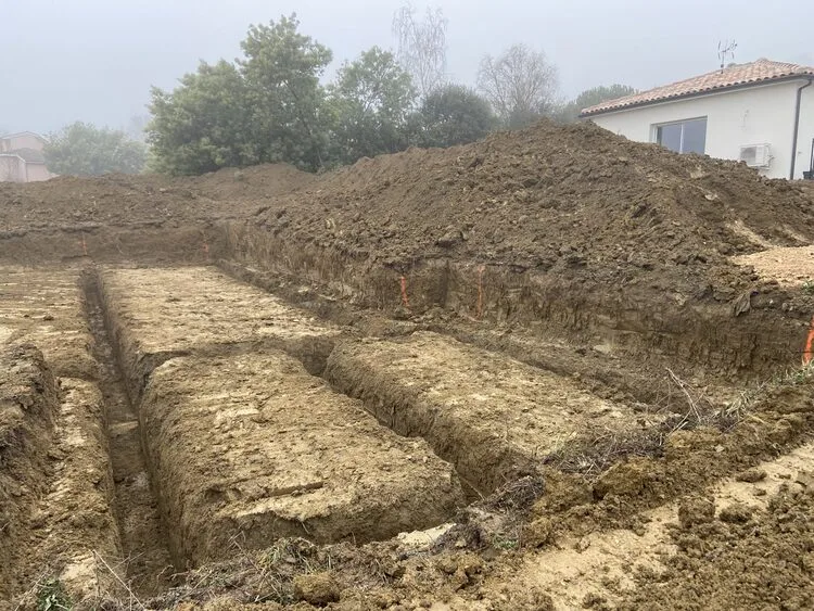 Fondations d'une maison